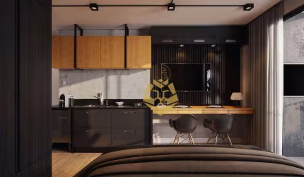 Studio com 1 dormitório à venda, 24 m² por R$ 337.054,19 - Cristo Rei - Curitiba/PR