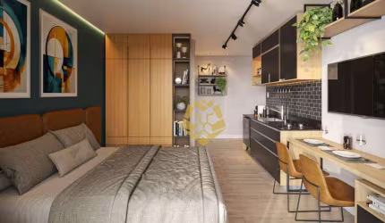 Studio com 1 dormitório à venda, 22 m² por R$ 279.087,00 - Cristo Rei - Curitiba/PR