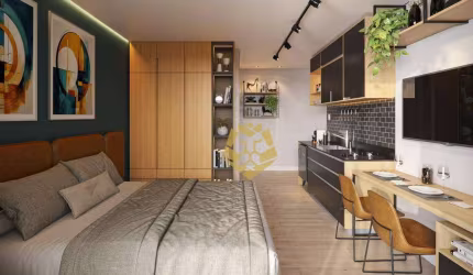 Studio com 1 dormitório à venda, 23 m² por R$ 274.468,00 - Cristo Rei - Curitiba/PR