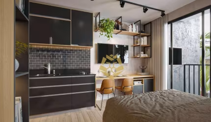 Studio com 1 dormitório à venda, 24 m² por R$ 289.100,00 - Cristo Rei - Curitiba/PR