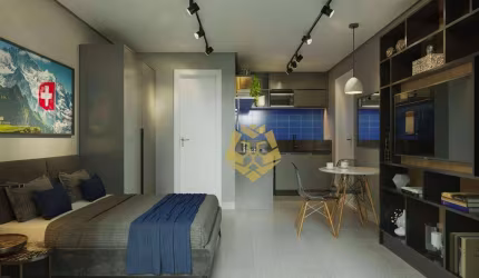 Studio com 1 dormitório à venda, 24 m² por R$ 283.678,80 - Alto da Rua XV - Curitiba/PR