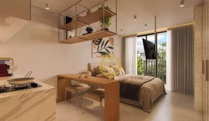 Studio com 1 dormitório à venda, 25 m² por R$ 358.857,10 - Alto da Rua XV - Curitiba/PR