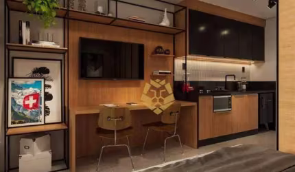 Studio com 1 dormitório à venda, 22 m² por R$ 273.661 - Alto da Rua XV - Curitiba/PR