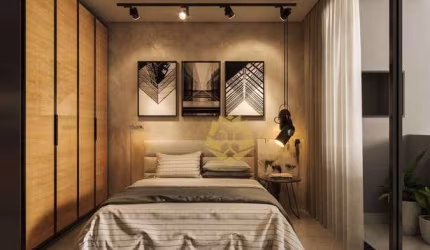 Studio com 1 dormitório à venda, 22 m² por R$ 299.588,75 - Alto da Rua XV - Curitiba/PR