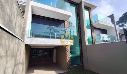 Belíssimo sobrado com 3 dormitórios, 180 m² - venda por R$ 999.000 ou aluguel por R$ 7.500/mês - Abranches - Curitiba/PR