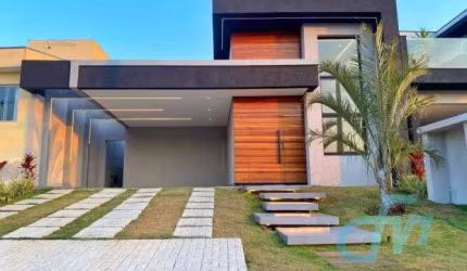 Residencial Veneza I - Casa à venda no condomínio Residencial Veneza em César de Souza, com 3 dormitórios, sendo 1 suíte e espaço gourmet com piscina.