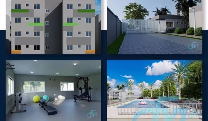 Viverde - Apartamento 2 quartos na planta à venda com entrada em 36 vezes, bairro Porteira Preta, Mogi das Cruzes, SP.