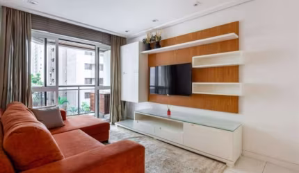 Apartamento com 3 quartos para alugar na Avenida Macuco, 299, Moema, São Paulo por R$ 10.985