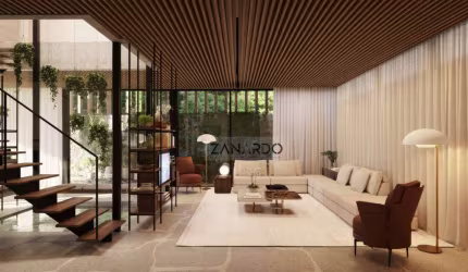 Casa Village de alto padrão no Golf Club da Riviera, 5 suítes à venda, 960 m² por R$ 11.995.000 - Riviera de São Lourenço - Bertioga/SP