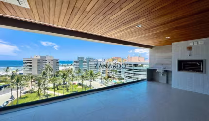 Apartamento lançamento vista mar e pé na grama em Riviera de São Lourenço