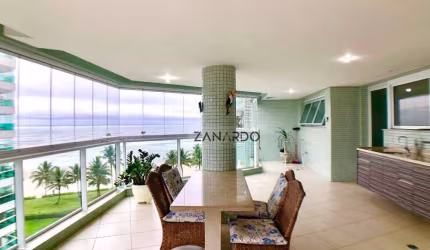 Apartamento pé na areia 5 suítes, 255 m² - venda por R$ 10.000.000 ou aluguel por R$ 35.000/mês - Riviera de São Lourenço - Bertioga/SP