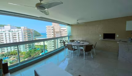 Apartamento alto padrão vista mar à 50m da praia, 3 dormitórios sendo 2 suíte à venda, 147 m² por R$ 3.800.000 - Riviera de São Lourenço - Bertioga/SP