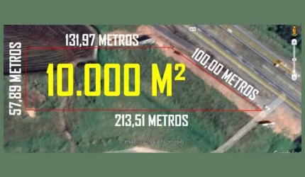 Área/Terreno Frente BR 470, com 10.000 m2, Excelente potencial econômico