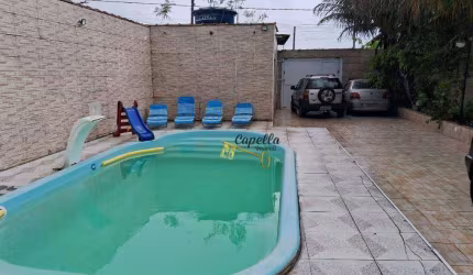 Casa com 2 dormitórios à venda por R$ 380.000 - Balneário Gaivota - Área Verde - Itanhaém/SP