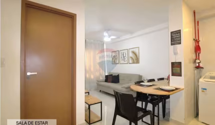 Flat à venda, mobiliado, com 31 m²,  01 dormitório, no bairro de Tambaú, em João Pessoa/PB.