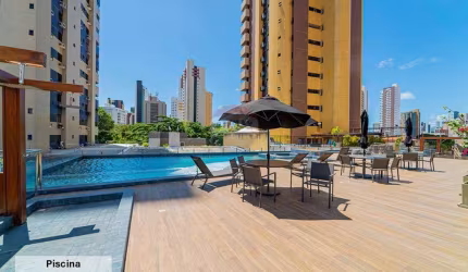 Apartamento mobiliado à venda com 2 quartos, 77m², posição sul, em Manaíra, João Pessoa
