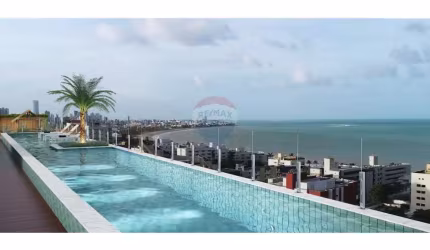 Vendo apartamento com 2 quartos 2 suítes ,a 300 metros do mar  65 m2 por R$ 586 Mil -Manaira/João Pessoa-PB