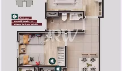 LANÇAMENTO APARTAMENTO A VENDA NO CONDOMÍNIO SPAZIO ITÁLIA CIDADE DE INDAIATUBA PRÓXIMO AO DECO E O COLÉGIO RENOVAÇÃO  Áreas privativas : 59,50m e 63,