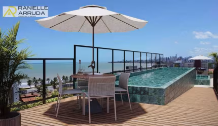 Flat com 2 dormitórios à venda, 62 m² por R$ 649.192,14 - Intermares - Cabedelo/PB