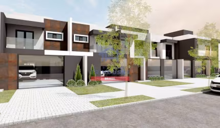 Lindo sobrado com 3 dormitórios à venda no bairro Água Verde, Curitiba, por apenas R$949.000!!
