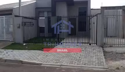 Linda casa nova com 3 dormitórios à venda, Eucaliptos, Fazenda Rio Grande, PR por R$399 mil
