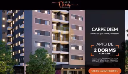 Carpe Diem Residence - 2 Dormitórios com suíte - Lançamento no Jd Paulista