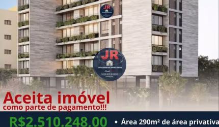 Apartamento Garden Alto Padrão, na planta com 4 quartos sendo 4 suítes, localizado no Ahú