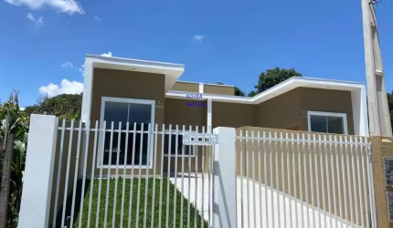 LINDA CASA , COM 60 M² NOVA, COM TERRENO DE 6X30 180M² CAPELA VELHA  ARAUCARIA FN 99864-4995