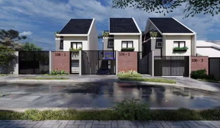 sobrado triplex 211m², 3 quartos, sendo uma suite, sala dois ambiente, cozinha, ático com terraço e area gourmet, só 619 mil, fn 041 99864-4995