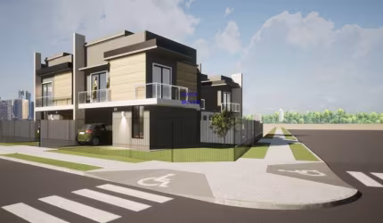 Sobrado so esquina com ,71m², e 02 dormitórios no bairro Campo Comprido/ Fazendinha em Curitiba, preço de planta, aceita permuta , fn 041 99864-4995