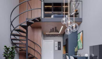 Loft com 1 dormitório à venda, 44 m² por R$ 455.000,00 - Portão - Curitiba/PR