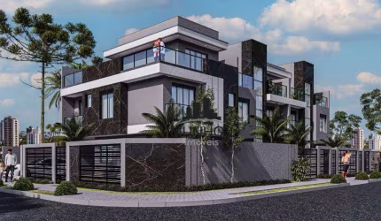 Sobrado com 3 dormitórios à venda, 157 m² por R$ 1.250.000 - Água Verde - Curitiba/PR