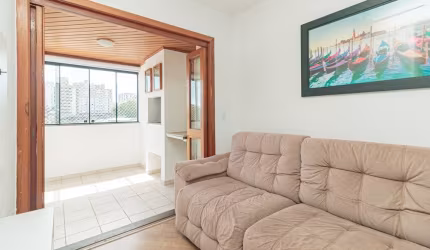 Apartamento de 2 quartos mobiliado no Petropolis, sacada c/ churrasqueira vista aberta e vaga coberta barbada