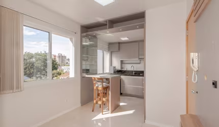 Apartamento de 1 Quarto semi mobiliado c/ vaga coberta no Menino Deus ótima localização oportunidade!