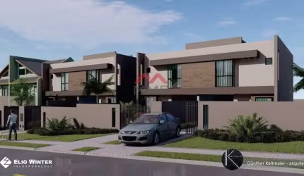 Casa em condomínio fechado com 3 quartos à venda na Rua Valentin Gulin, Atuba, Curitiba, 112 m2 por R$ 739.000