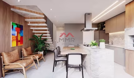 Casa em condomínio fechado com 3 quartos à venda na Rua Professora Rosa Saporski, Mercês, Curitiba, 188 m2 por R$ 1.876.900