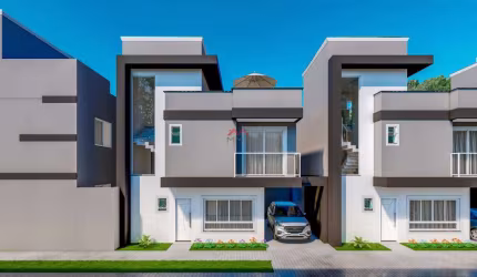 Casa em condomínio fechado com 3 quartos à venda na Rua Luiz Delfino, Portão, Curitiba, 120 m2 por R$ 749.900