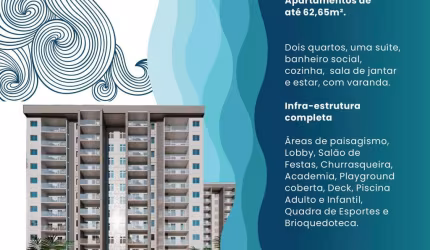 Apartamento com 2 quartos à venda na Rua Nilton Calmon, Centro, Lauro de Freitas, 53 m2 por R$ 355.200