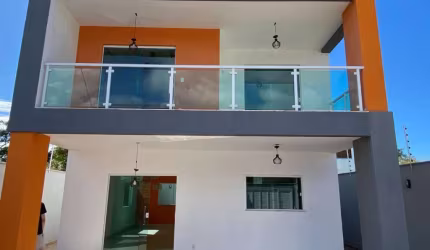 Casa em condomínio fechado com 3 quartos à venda na Travessa Professor Edgar Rios, Caji, Lauro de Freitas, 154 m2 por R$ 680.000