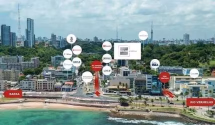 Apartamento com 1 quarto à venda na Rua Barro Vermelho, Rio Vermelho, Salvador, 36 m2 por R$ 452.000