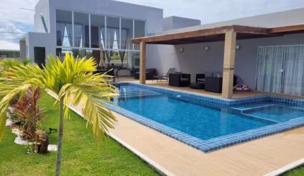 Casa em condomínio fechado com 4 quartos à venda na RUA MANOEL LEAL, Barra do Jacuípe, Camaçari por R$ 1.230.000