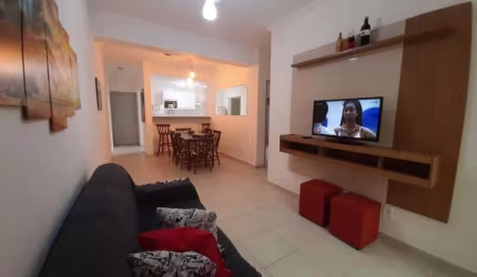 APARTAMENTO PRAIA GRANDE com 2 dormitórios sendo 1 suíte,1 vaga de garagem,varanda gourmet com churrasqueira