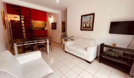 Cobertura Duplex Praia Grande em Ubatuba-SP com 2 dormitórios,varanda gourmet com churrasqueira