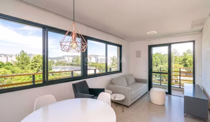 Apartamento mobiliado com 2 dormitórios, sendo 1 suíte, no bairro Central Park