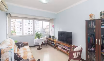Apartamento mobiliado com 1 suíte e 2 vagas de garagem na Cidade Baixa