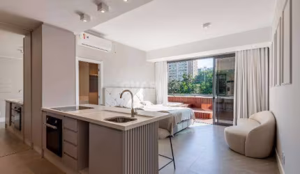 Apartamento Loft com Garden mobiliado e com 2 vagas de garagem no bairro Petrópolis