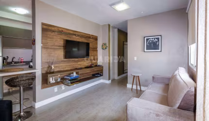 Apartamento mobiliado com 3 dormitórios, sendo 1 suíte, e 1 vaga de garagem no bairro Humaitá