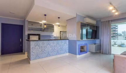 Apartamento mobiliado com ampla varanda no Parigi Residences