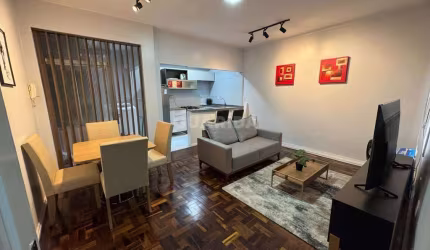 Apartamento mobiliado com 1 dormitório para alugar no bairro Centro Histórico - Porto Alegre/RS