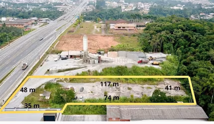 Terreno com aprox. 5.000 m,2 para alugar nas margens da BR 470 - Indaial/SC